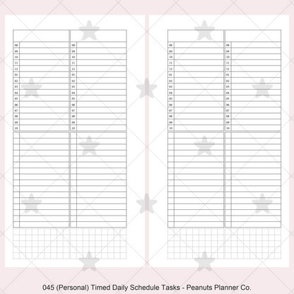 045: Timed Daily Schedule & Tasks 2Do1P