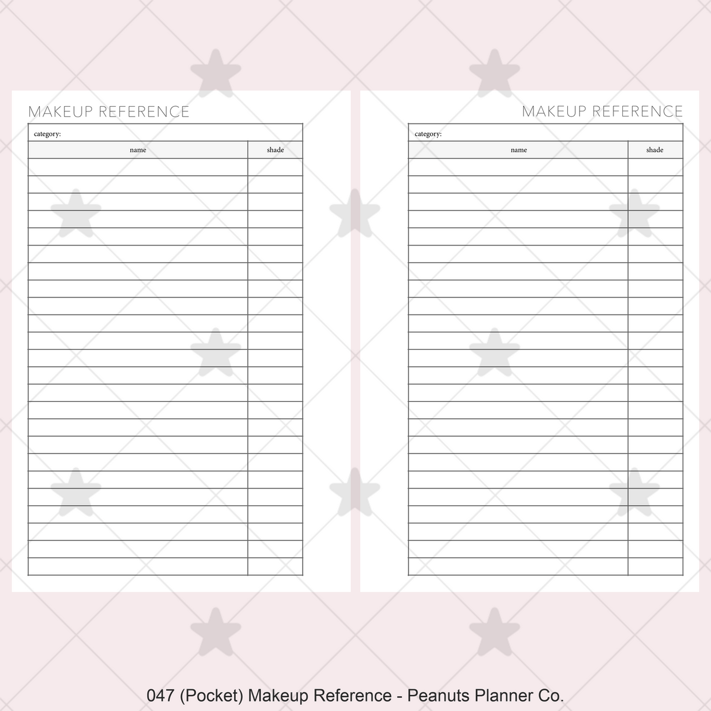 047: Makeup Reference