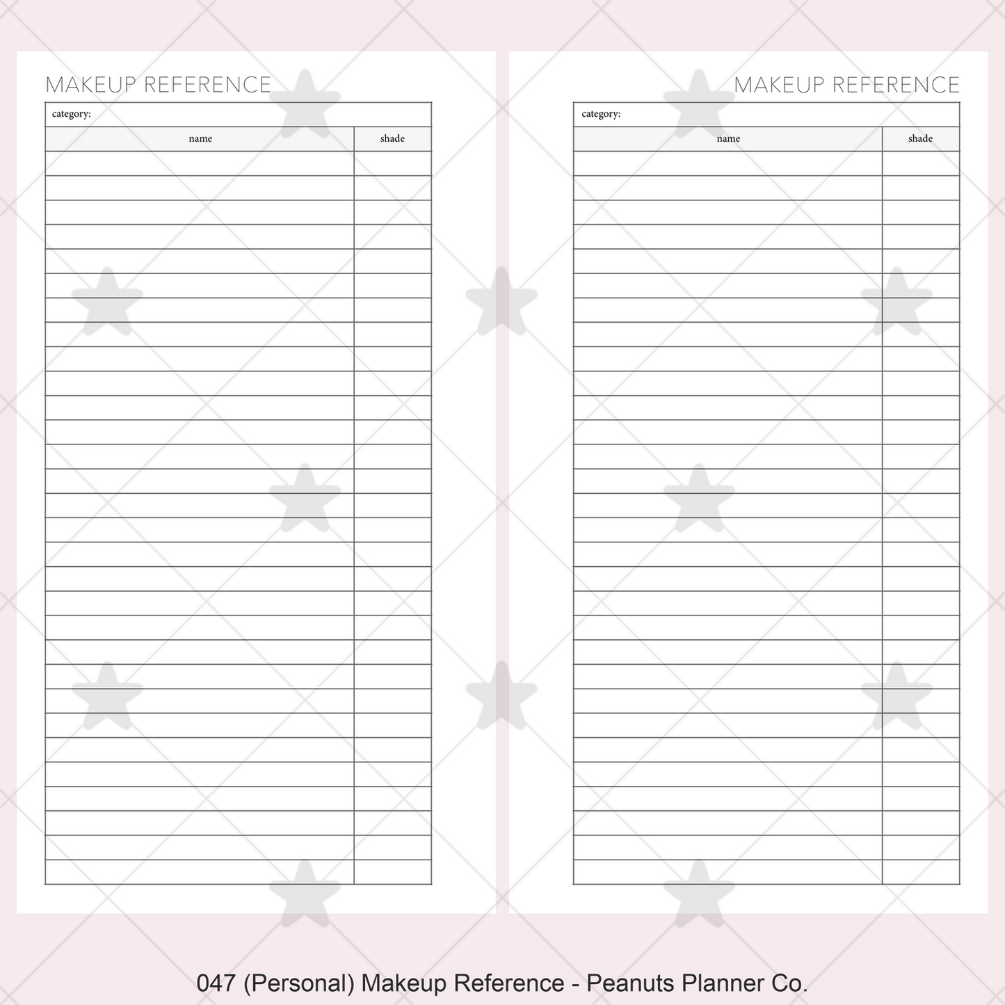 047: Makeup Reference