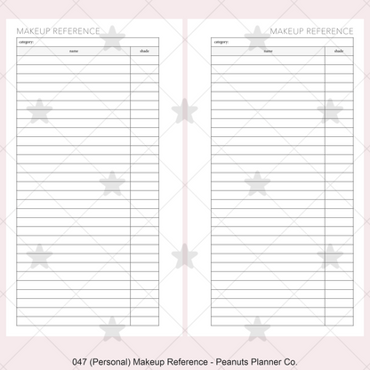 047: Makeup Reference