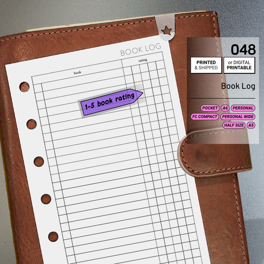 048: Book Log