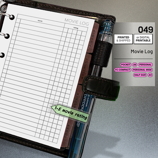 049: Movie Log