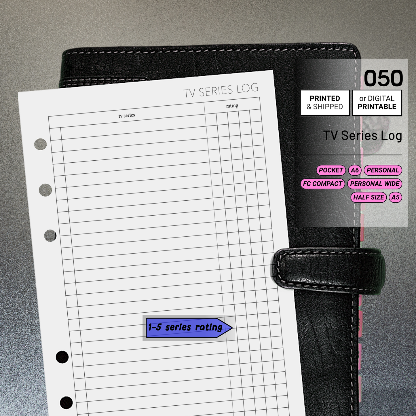 050: TV Series Log