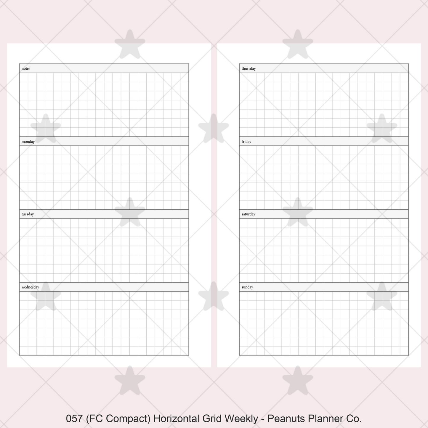 057: Horizontal Grid Weekly