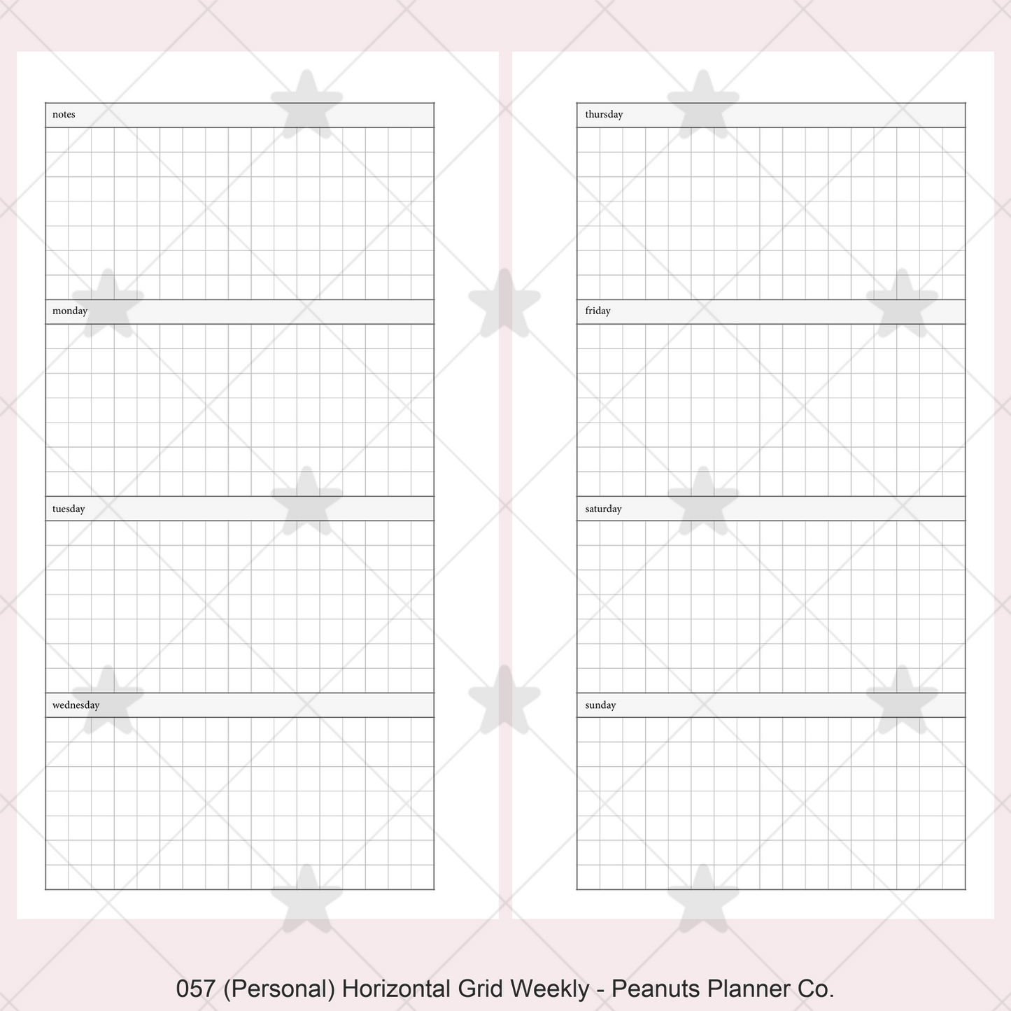 057: Horizontal Grid Weekly