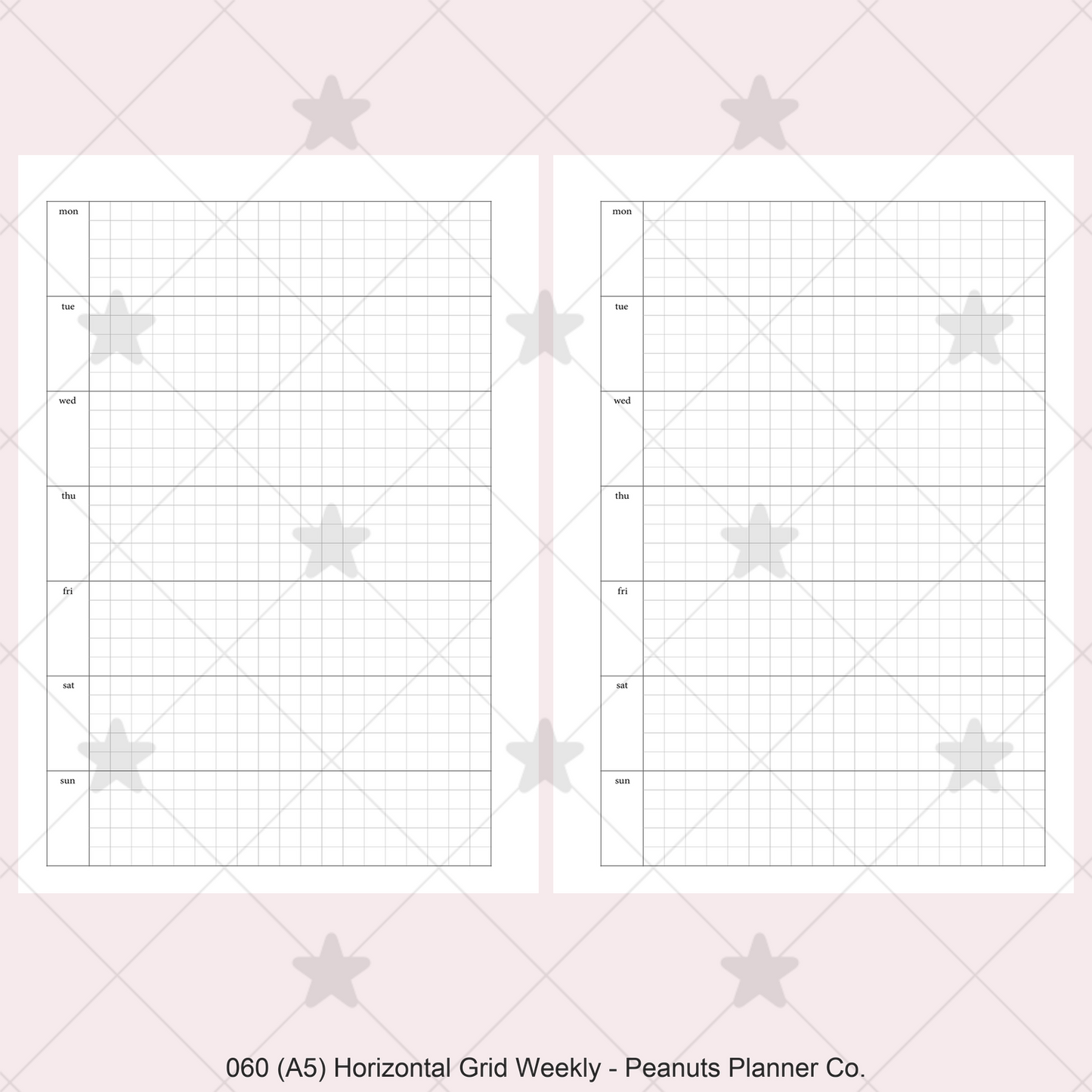 060: Horizontal Grid Weekly Wo1P