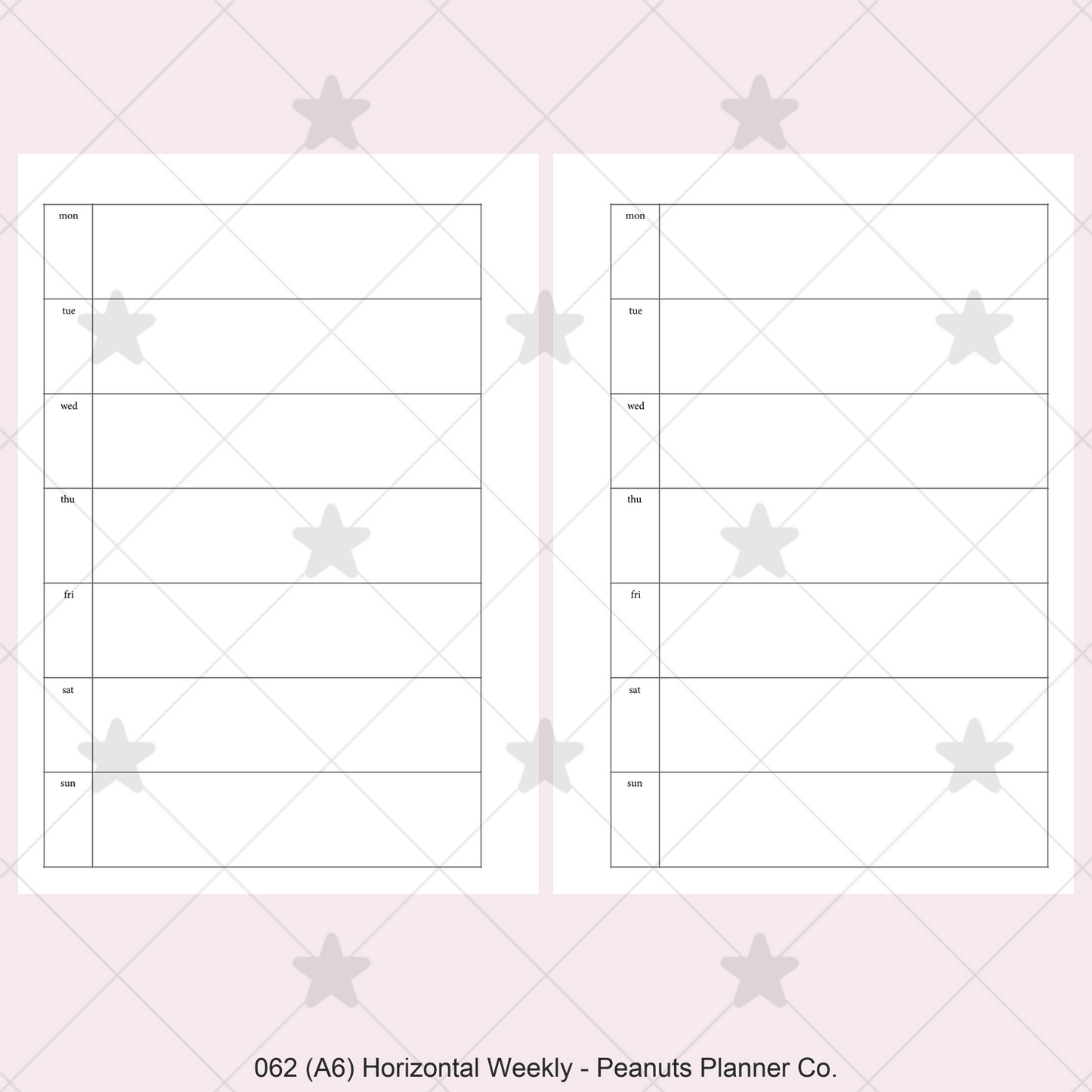062: Horizontal Weekly Wo1P