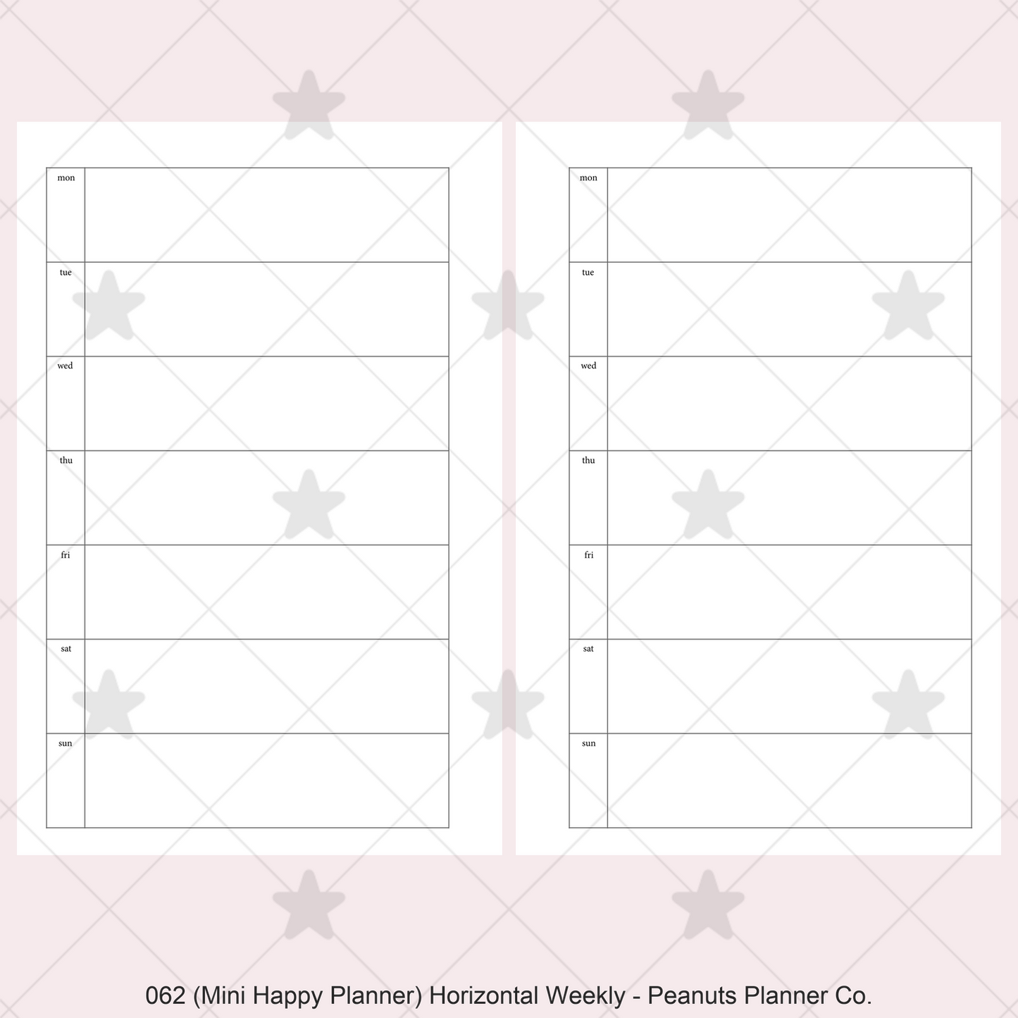 062: Horizontal Weekly Wo1P
