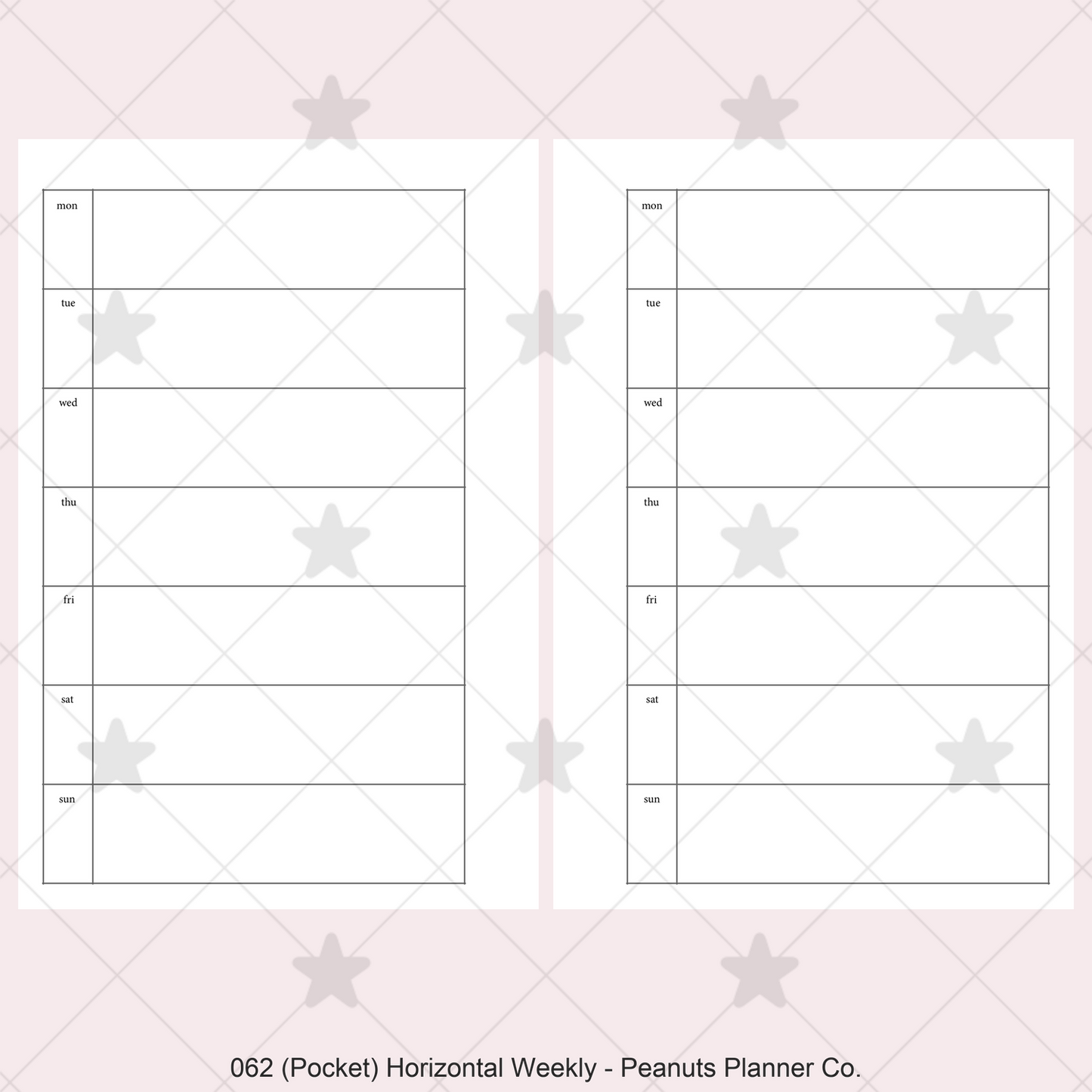 062: Horizontal Weekly Wo1P