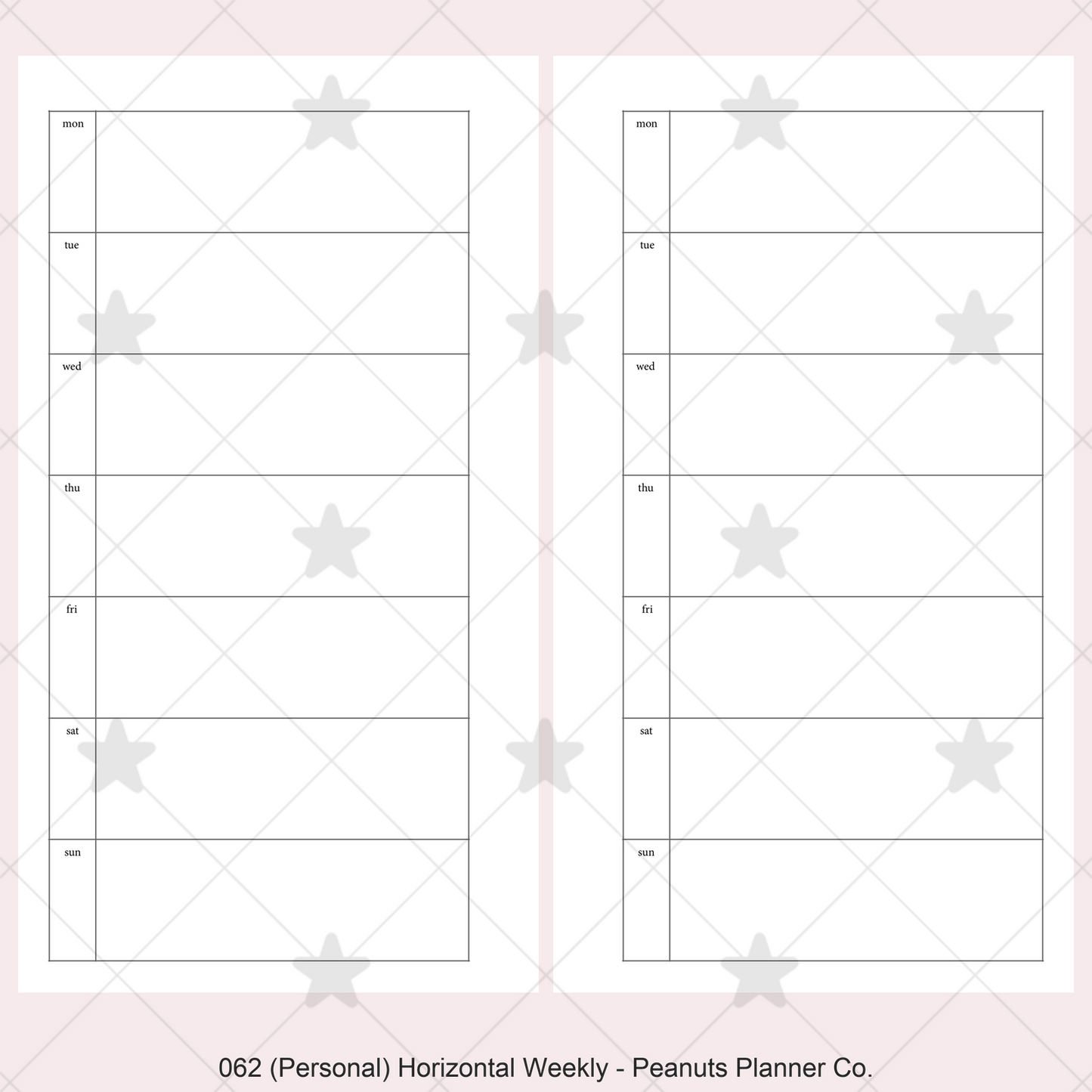 062: Horizontal Weekly Wo1P