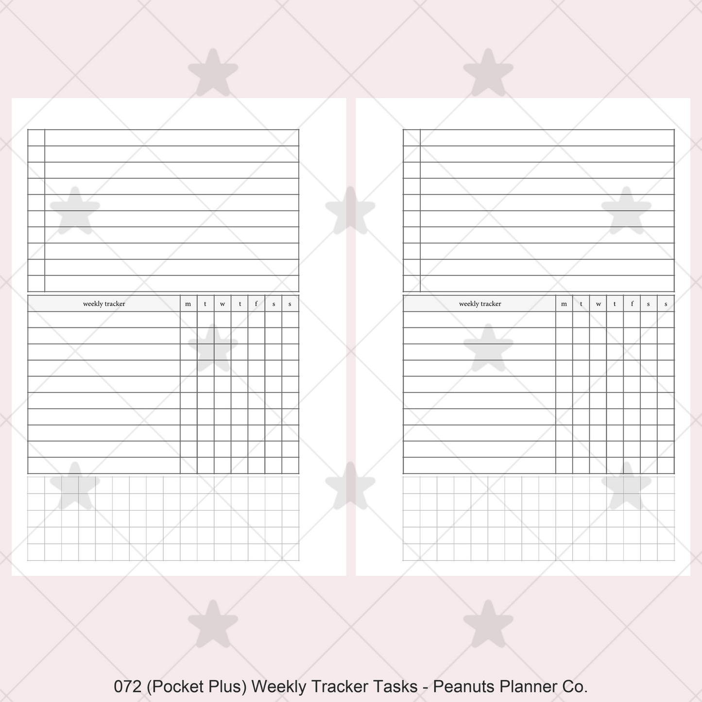 072: Weekly Tracker & Tasks