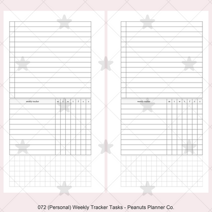 072: Weekly Tracker & Tasks
