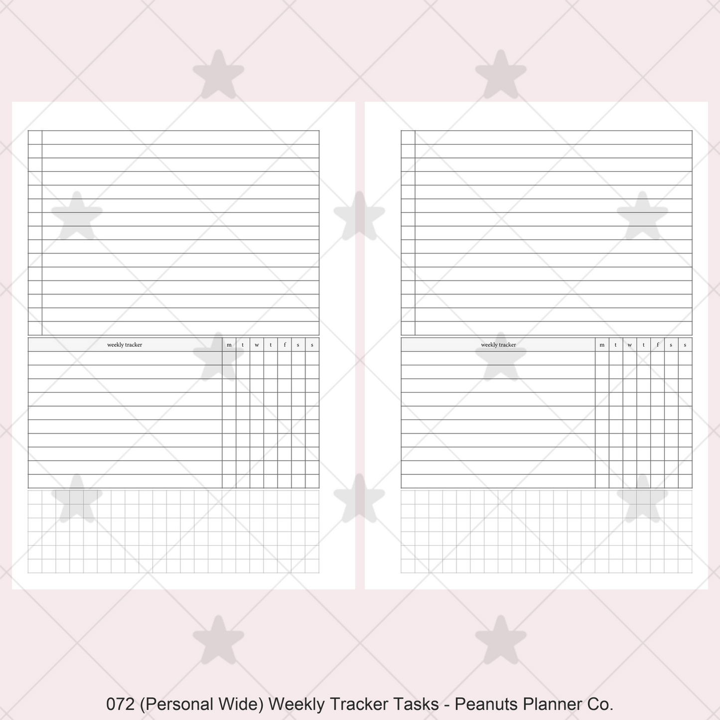 072: Weekly Tracker & Tasks