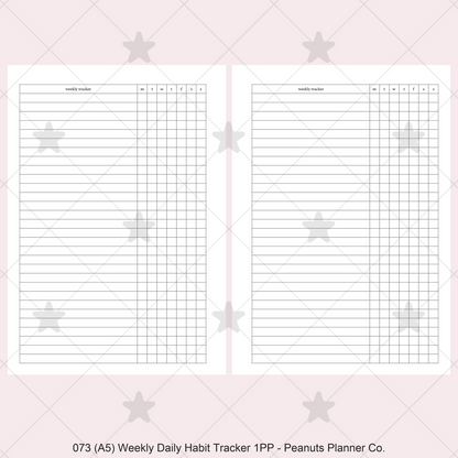 073: Weekly Daily Habit Tracker 1PP