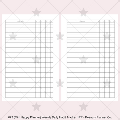 073: Weekly Daily Habit Tracker 1PP