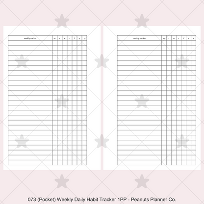 073: Weekly Daily Habit Tracker 1PP