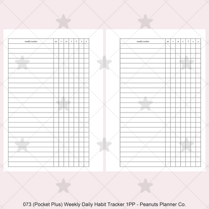 073: Weekly Daily Habit Tracker 1PP