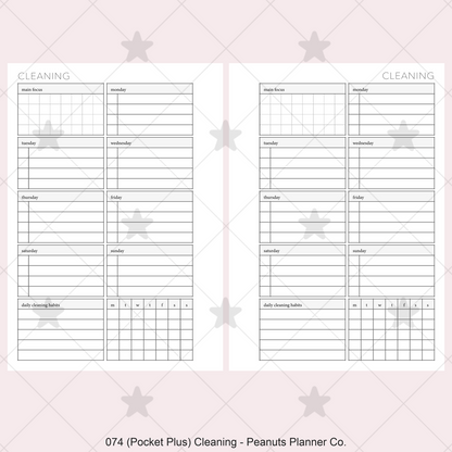 074: Weekly Cleaning Plan w/ Tracker