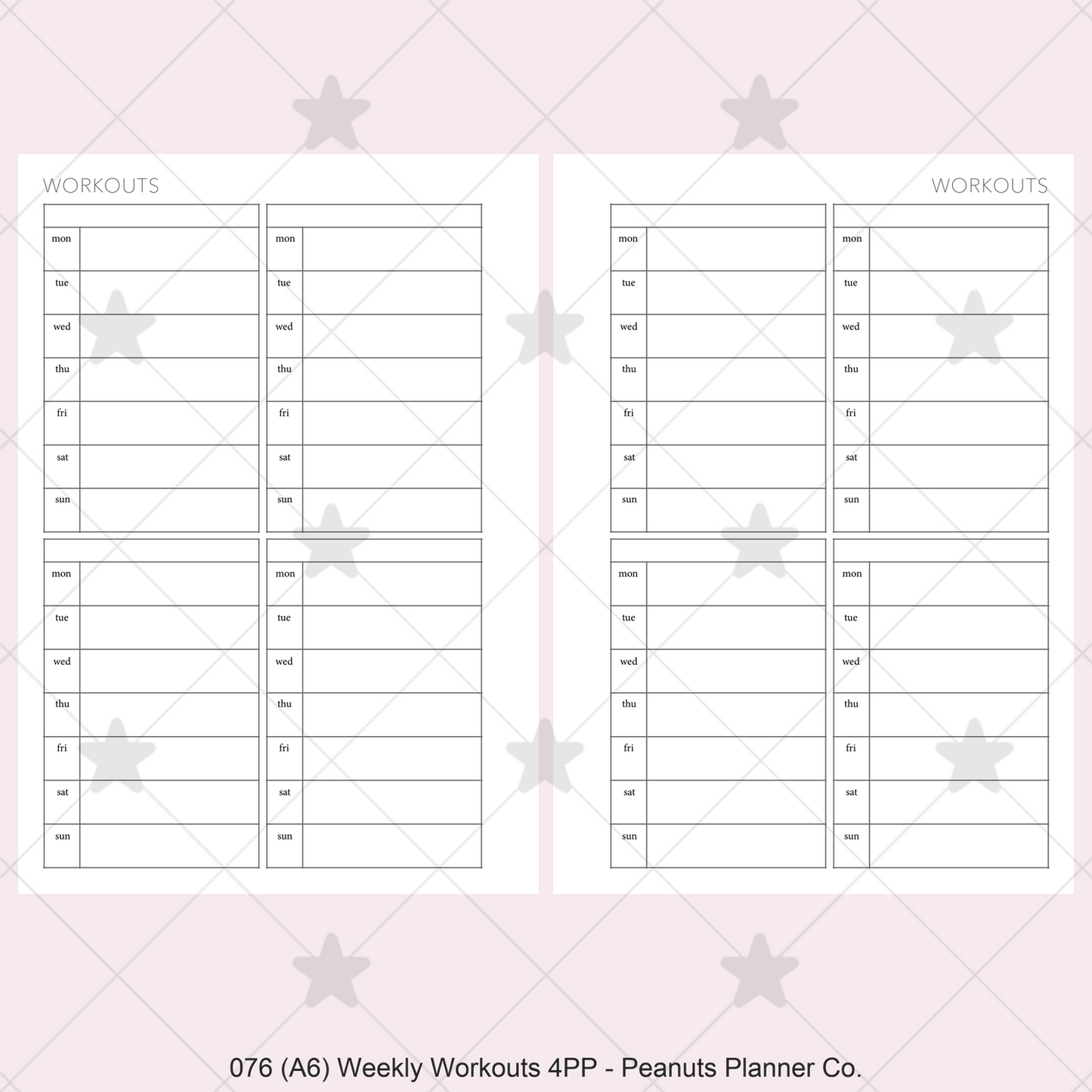 076: Weekly Workouts 4PP