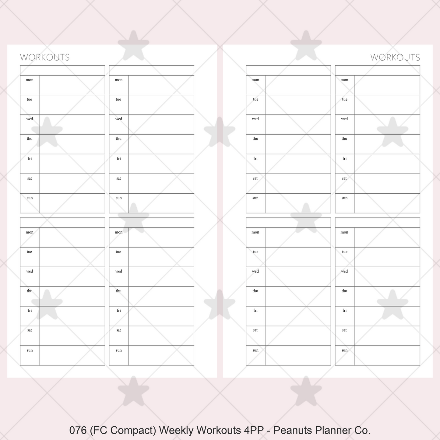 076: Weekly Workouts 4PP