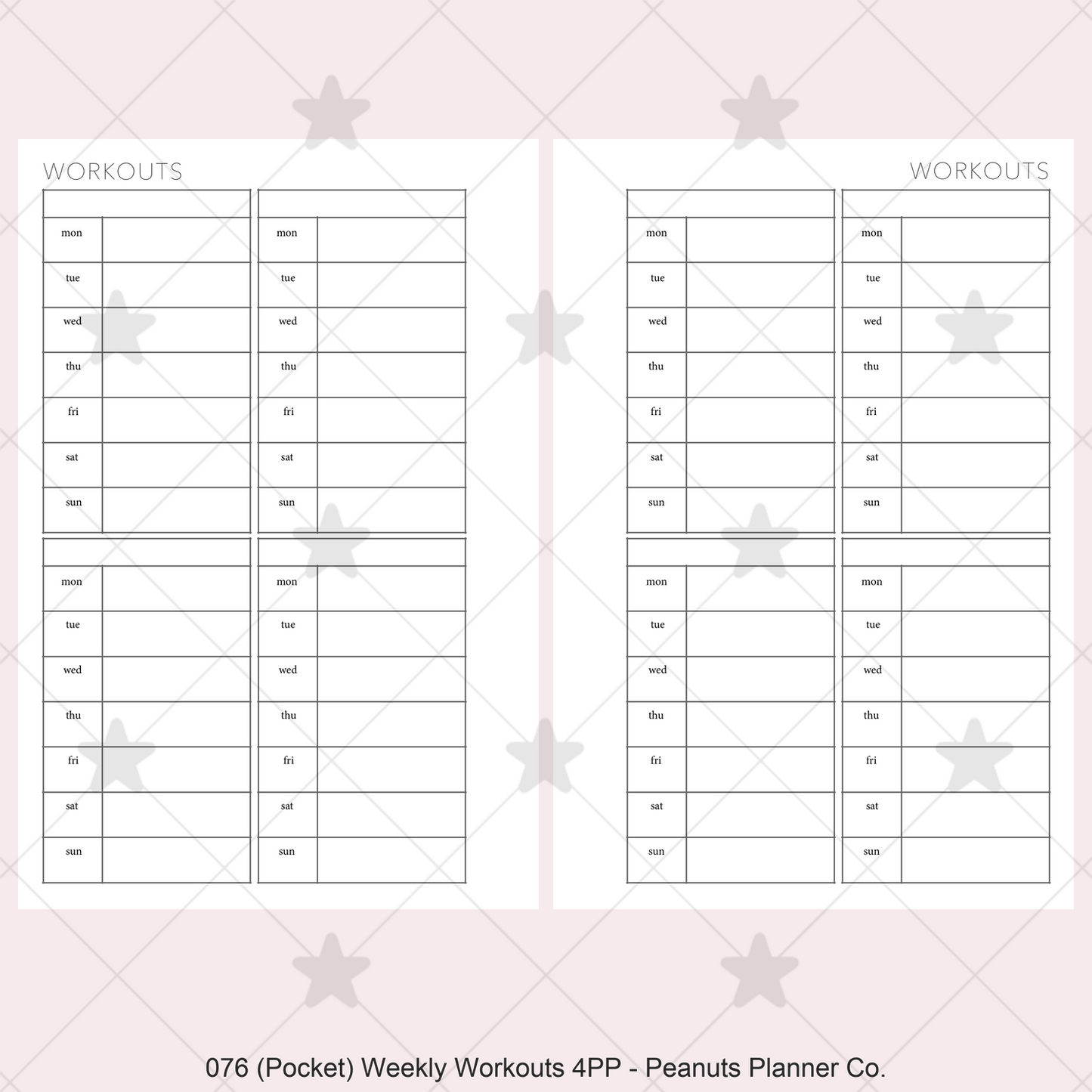 076: Weekly Workouts 4PP
