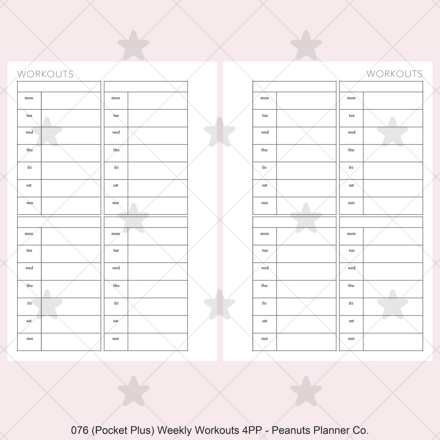 076: Weekly Workouts 4PP