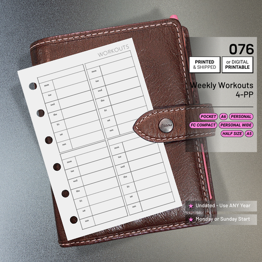 076: Weekly Workouts 4PP