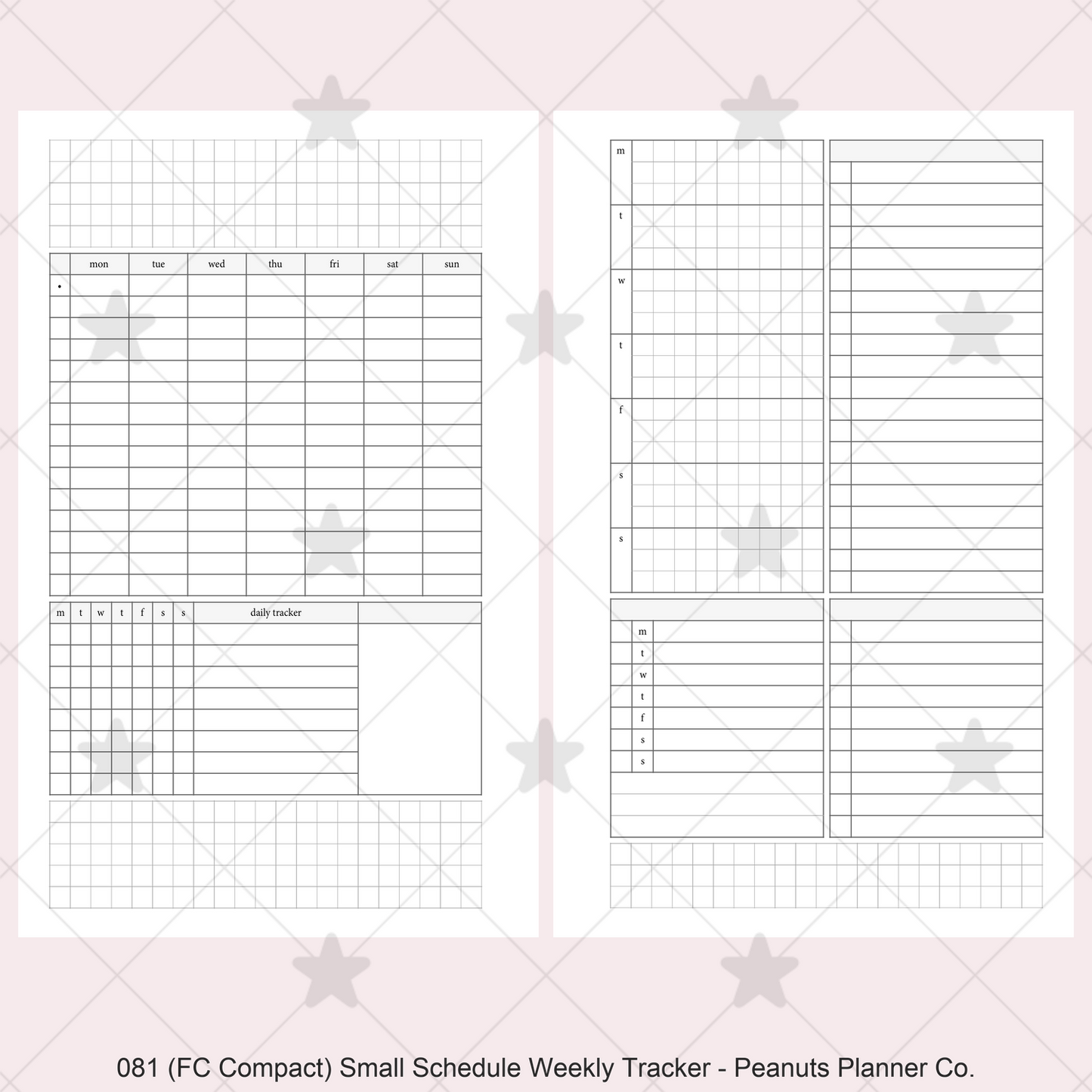 081: Small Timed Scheduled Weekly w/ Categories & Tracker Wo2P