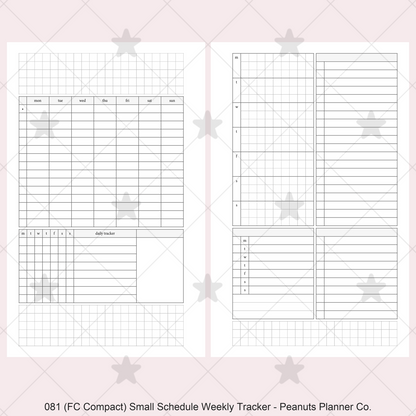 081: Small Timed Scheduled Weekly w/ Categories & Tracker Wo2P