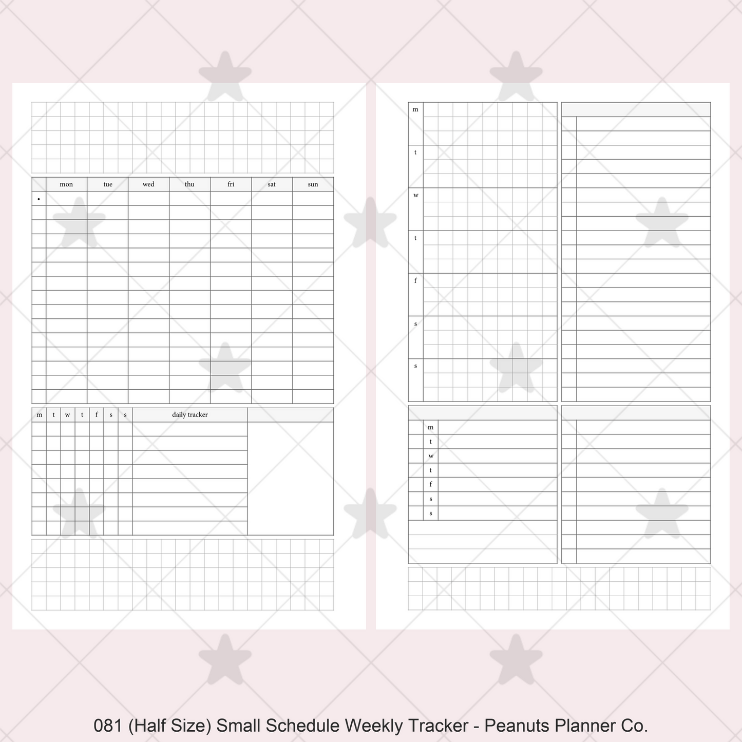 081: Small Timed Scheduled Weekly w/ Categories & Tracker Wo2P