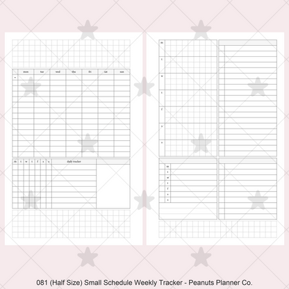 081: Small Timed Scheduled Weekly w/ Categories & Tracker Wo2P