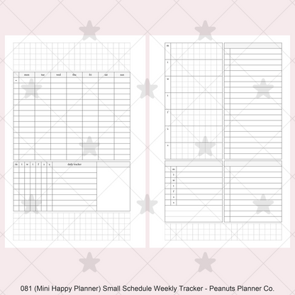 081: Small Timed Scheduled Weekly w/ Categories & Tracker Wo2P