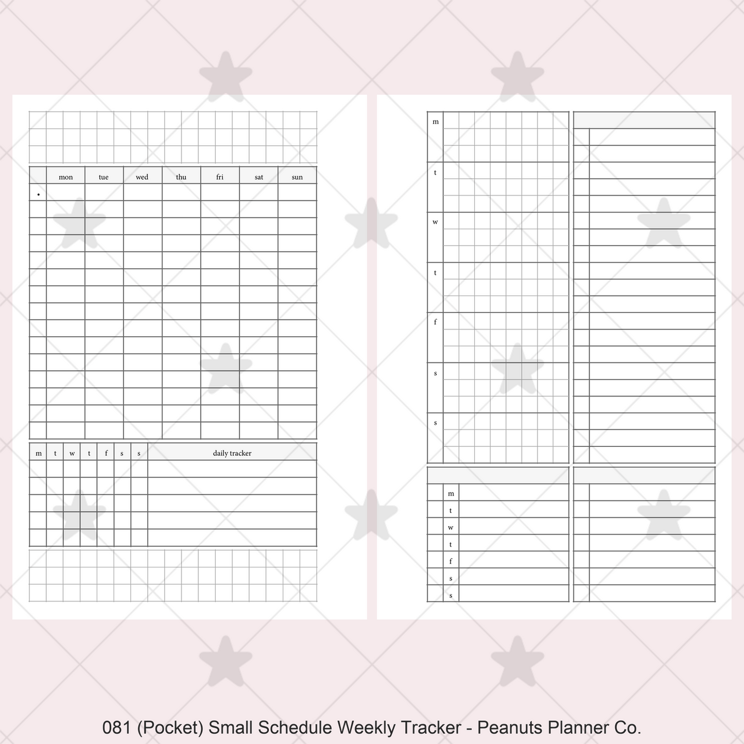 081: Small Timed Scheduled Weekly w/ Categories & Tracker Wo2P