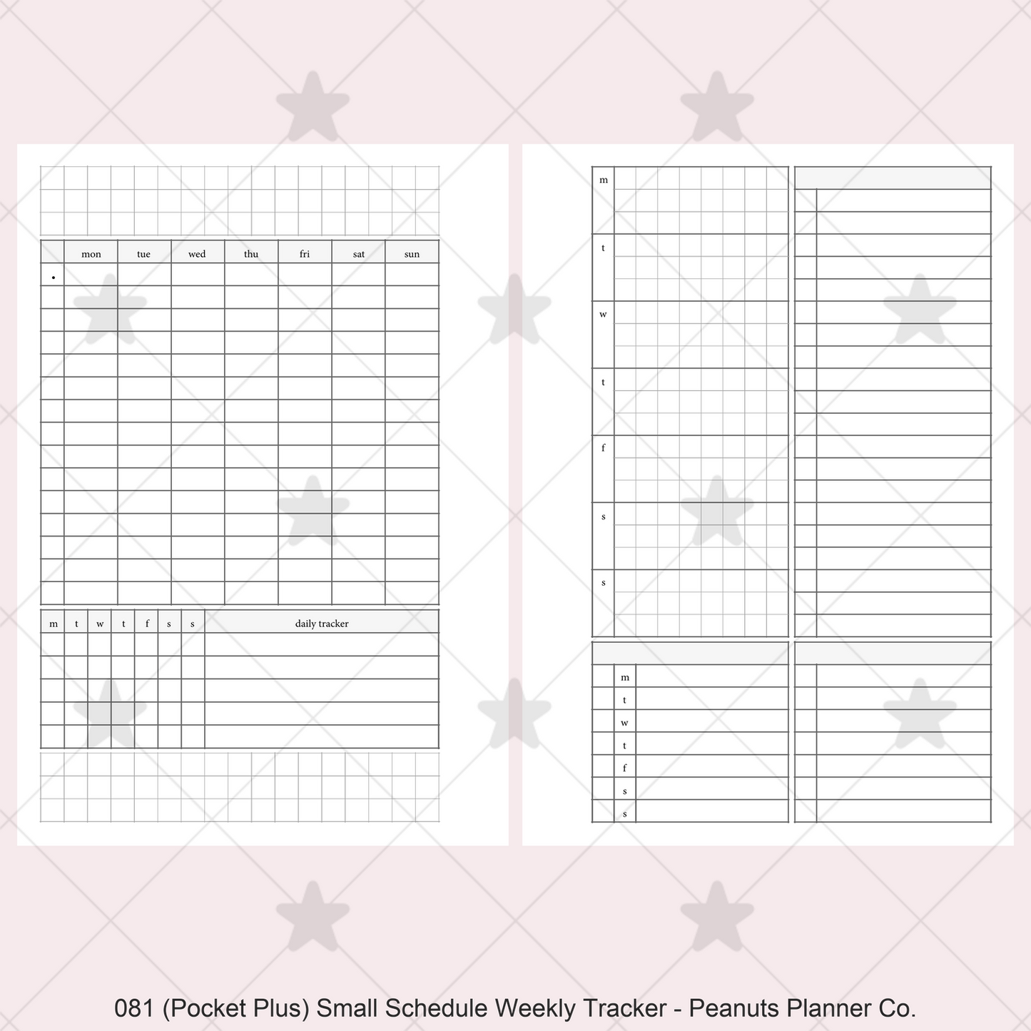 081: Small Timed Scheduled Weekly w/ Categories & Tracker Wo2P