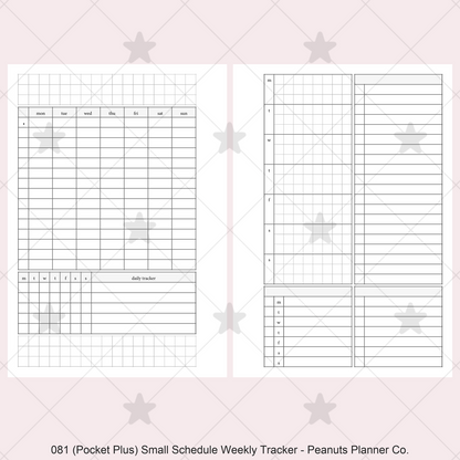 081: Small Timed Scheduled Weekly w/ Categories & Tracker Wo2P
