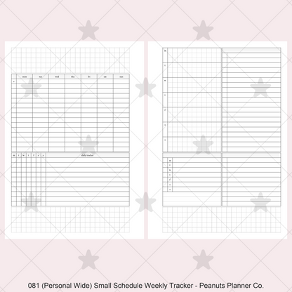 081: Small Timed Scheduled Weekly w/ Categories & Tracker Wo2P