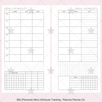 082: Menu & Workouts w/ Tracking Wo2P