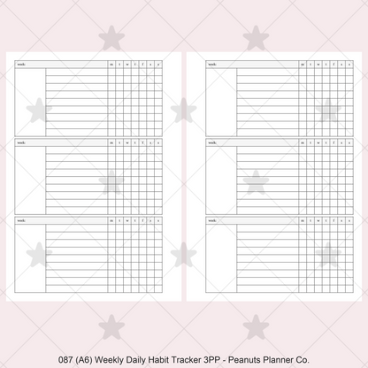 087: Weekly Daily Habit Tracker 3PP