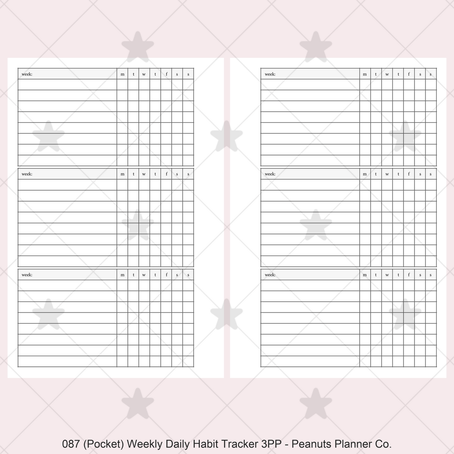 087: Weekly Daily Habit Tracker 3PP