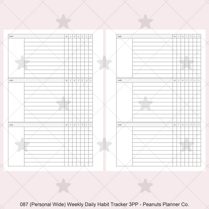 087: Weekly Daily Habit Tracker 3PP
