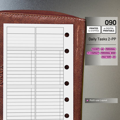 090: Daily Tasks 2Do1P