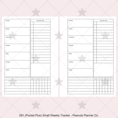 091: Small Weekly w/ Tracker & Tasks Wo1P