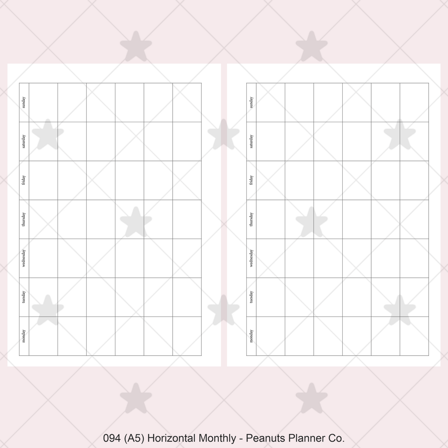 094: Horizontal Monthly Mo1P