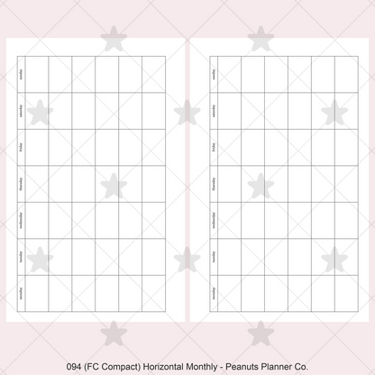 094: Horizontal Monthly Mo1P