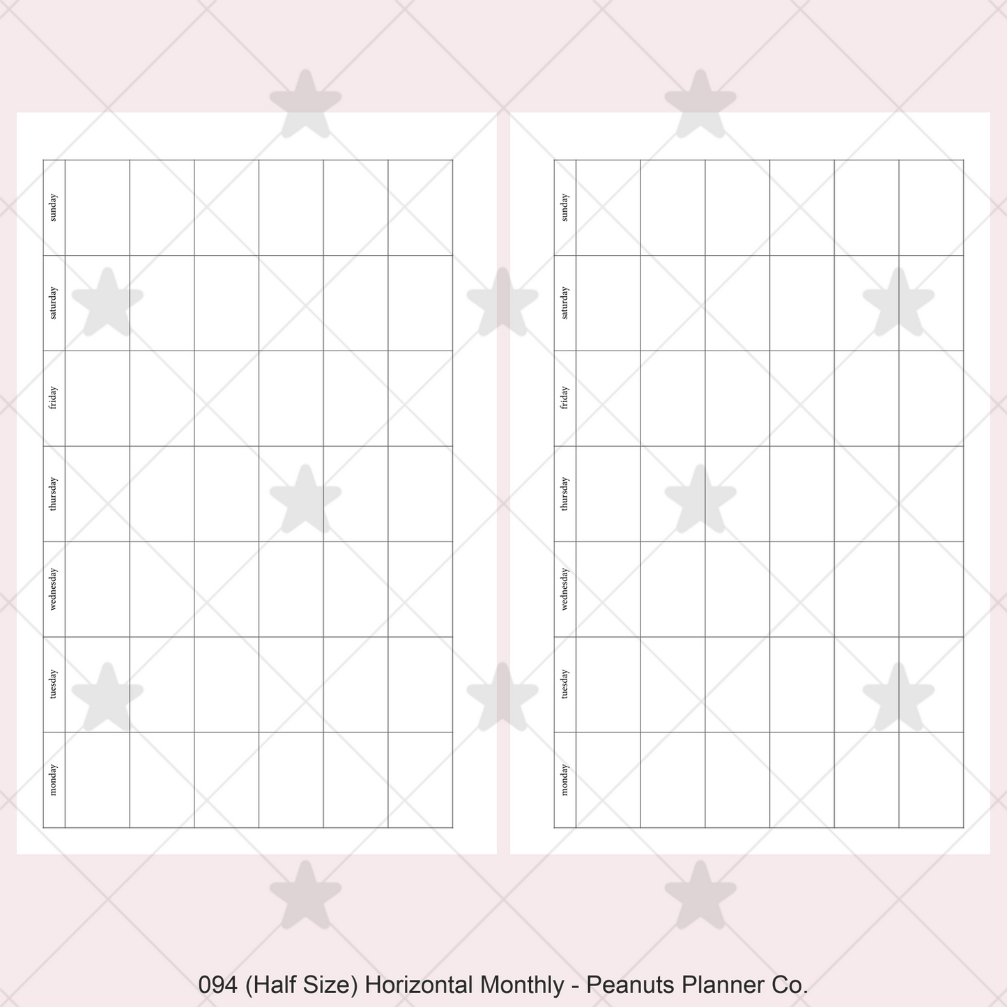 094: Horizontal Monthly Mo1P