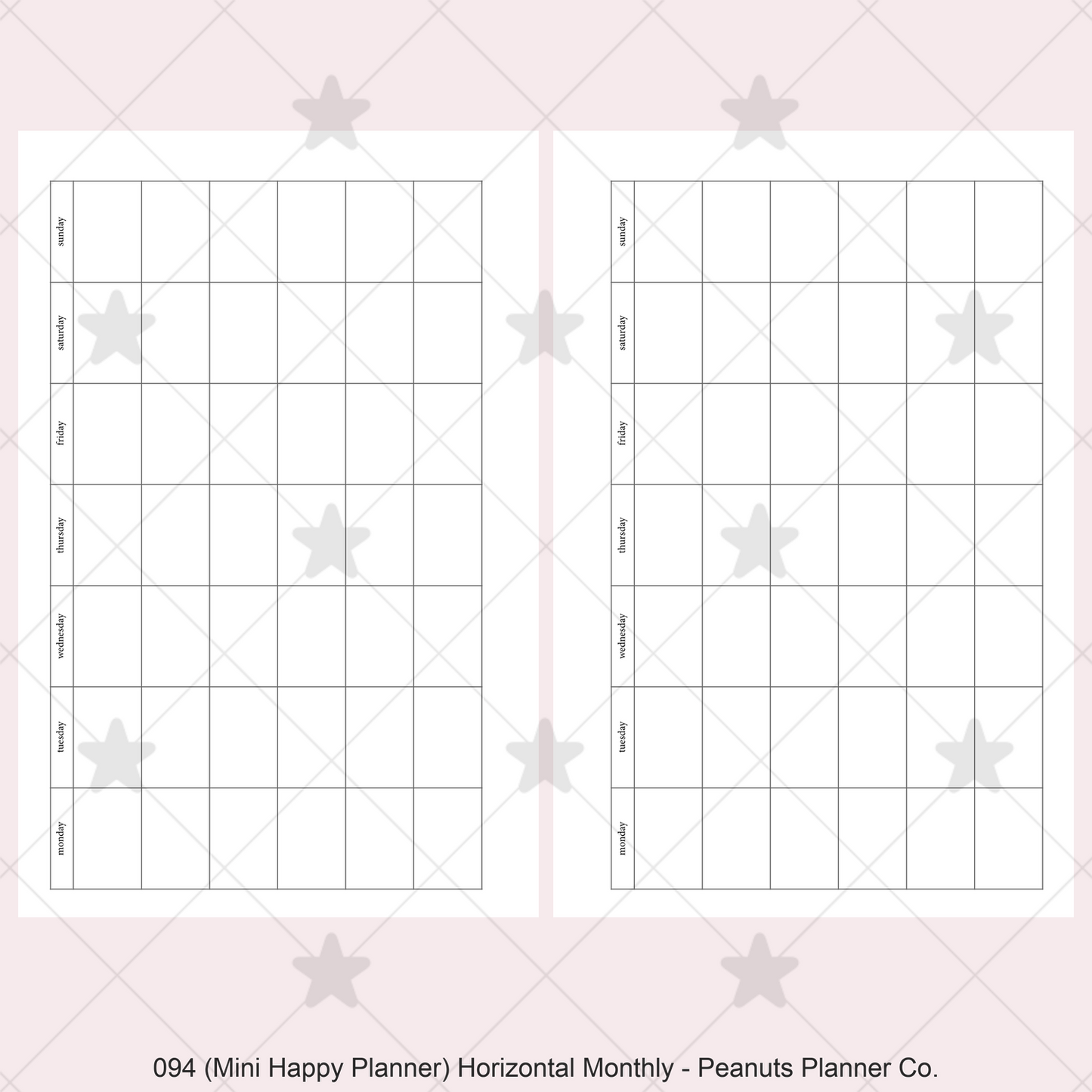 094: Horizontal Monthly Mo1P