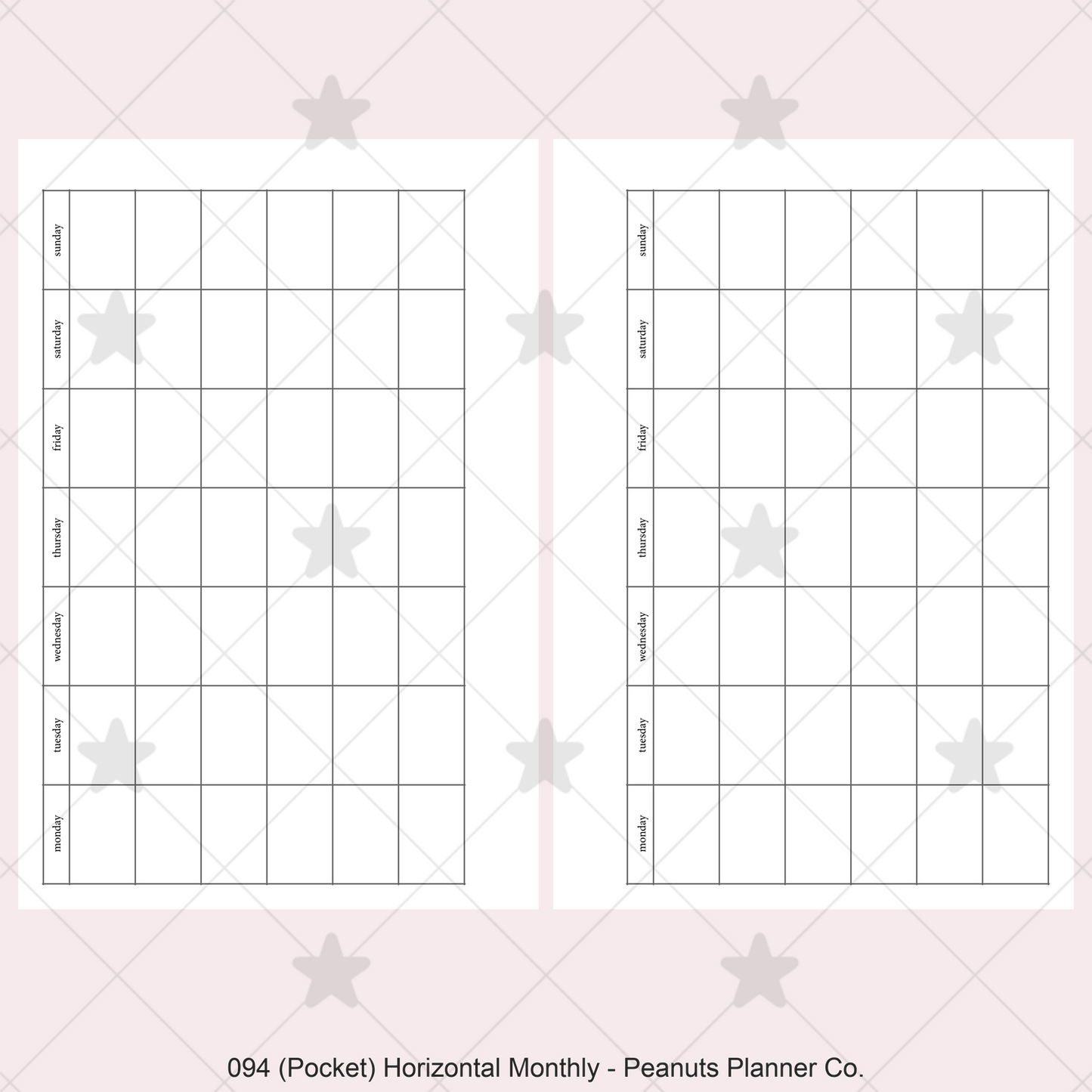 094: Horizontal Monthly Mo1P