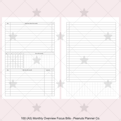 100: Monthly Overview w/ Focus & Bills Mo2P