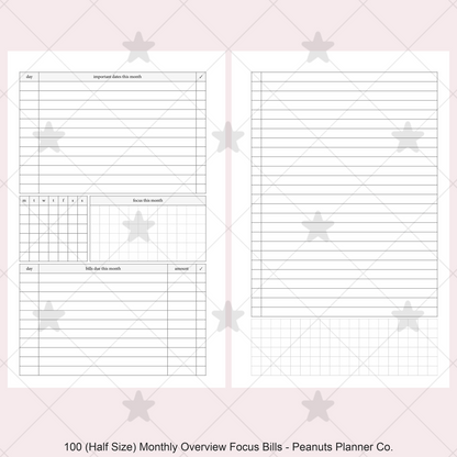 100: Monthly Overview w/ Focus & Bills Mo2P