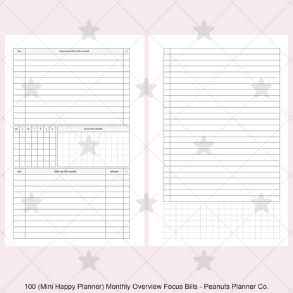 100: Monthly Overview w/ Focus & Bills Mo2P